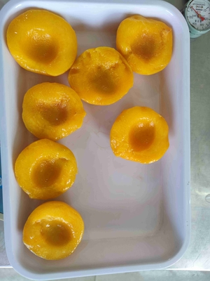خوخ أصفر معلب من يونيو إلى أغسطس بدون مواد حافظة، حصاد طازج