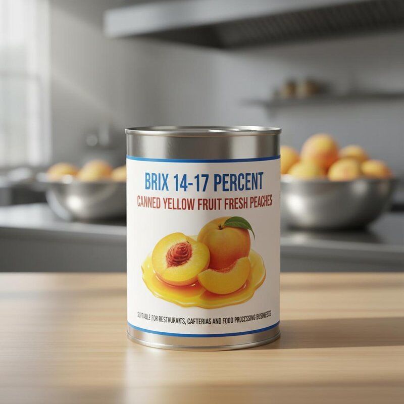 Brix 14-17 Percent Canned Yellow Fruit Fresh Peaches Suitable for Restaurants Cafeterias and Food Processing Businesses