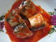 سمك الماكريل النقي المعلب السمك في صلصة الطماطم / محلول ملحي / النفط ممتازة طعم غرامة